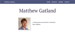 Desktop Screenshot of matthewgatland.com