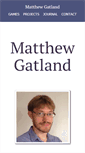 Mobile Screenshot of matthewgatland.com