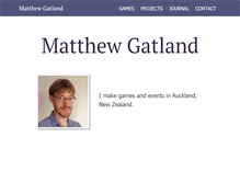 Tablet Screenshot of matthewgatland.com